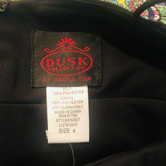 NWT BLACK BLING PARTY DRESS CRYSTALS BEDAZZLED - Picture 8 of 13